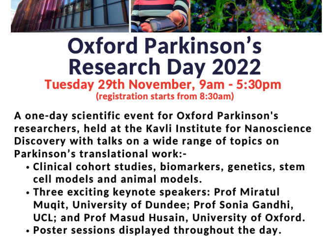 Oxford Parkinson's Research Day Poster