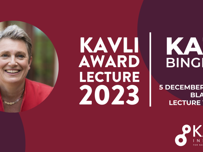 kavli award lecture banner - Kate Bingham 