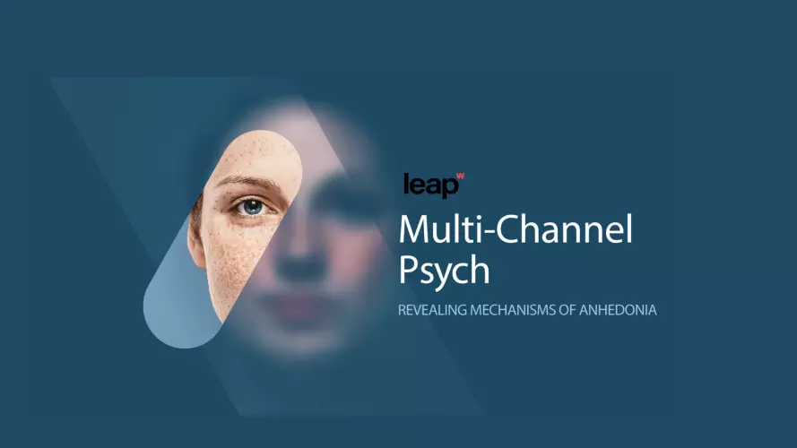A promotional image of Leap's programme for multi-channel psych.