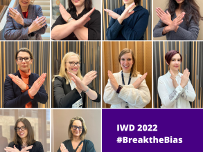 iwd 2022 break the bias Kavli social media campaign image.